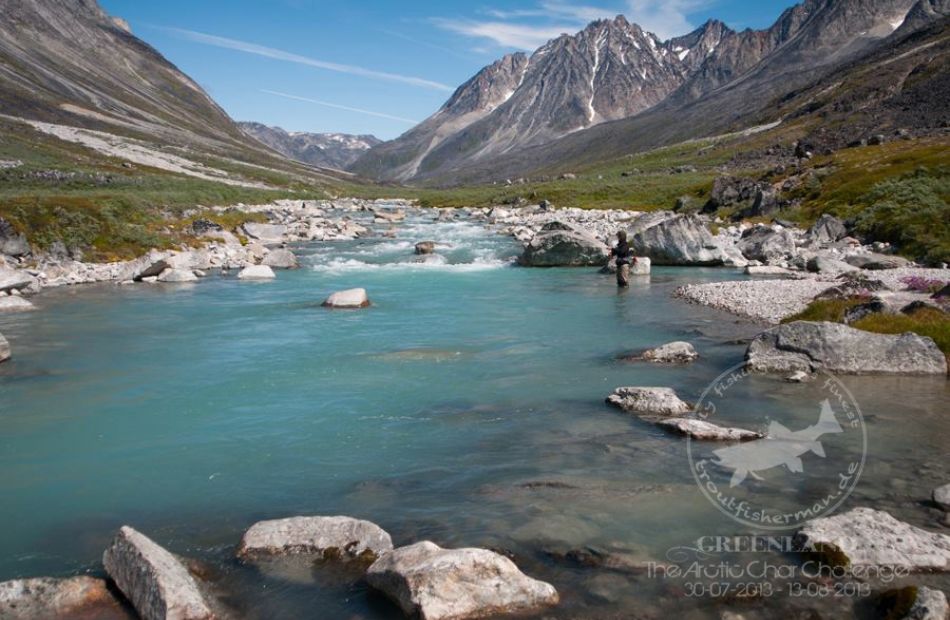 Fly fishing in the wilderness of Greenland