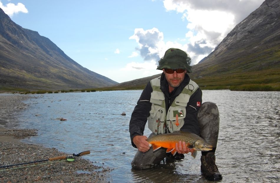 Fly fishing in Greenland