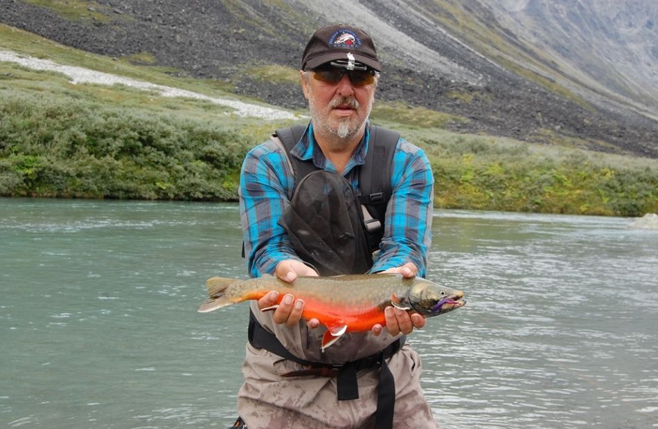 Arctic char flyfishing in Greenland