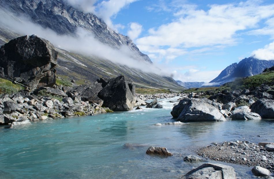 Fly fishing arctic char